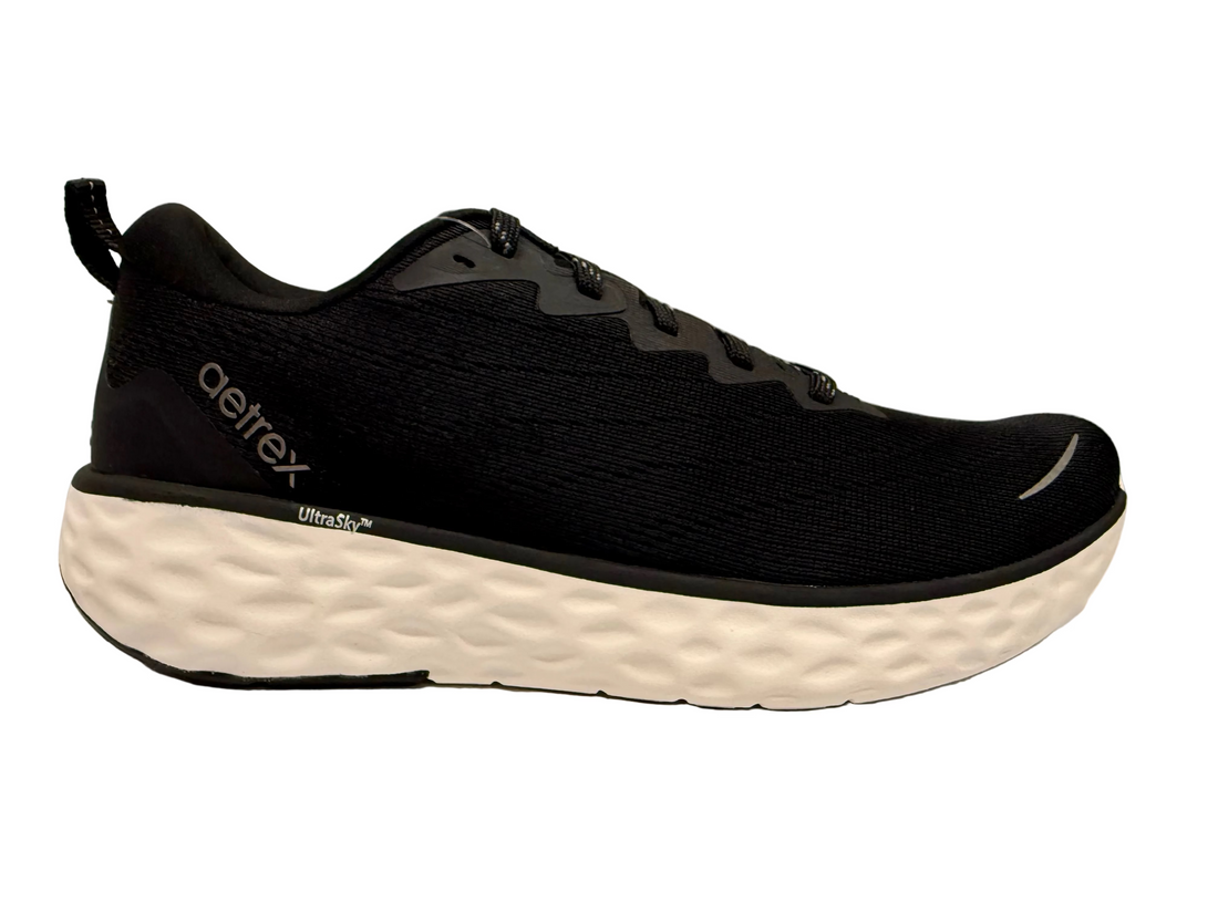 WOMEN'S AETREX NOVA ARCH SUPPORT SNEAKER | BLACK