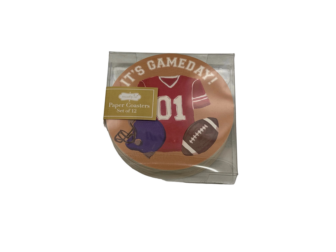 MUDPIE TAILGATE PAPER COASTERS
