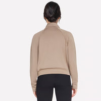 WOMEN'S SKECHERS COZY LUXE JACKET | TAUPE / BROWN