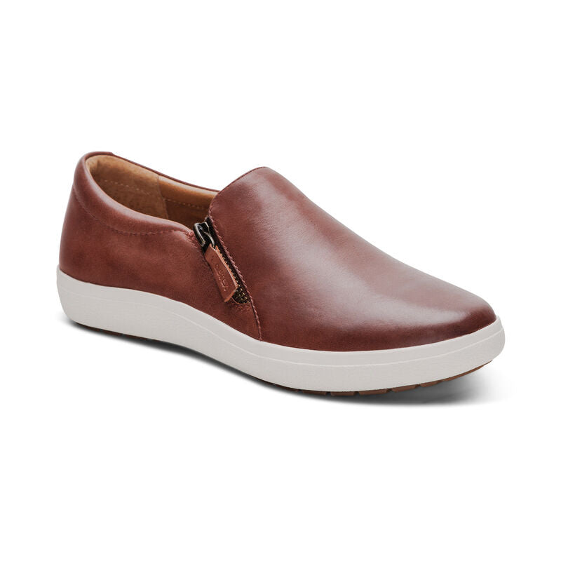 WOMEN'S AETREX JENNA SLIP-ON  | BROWN