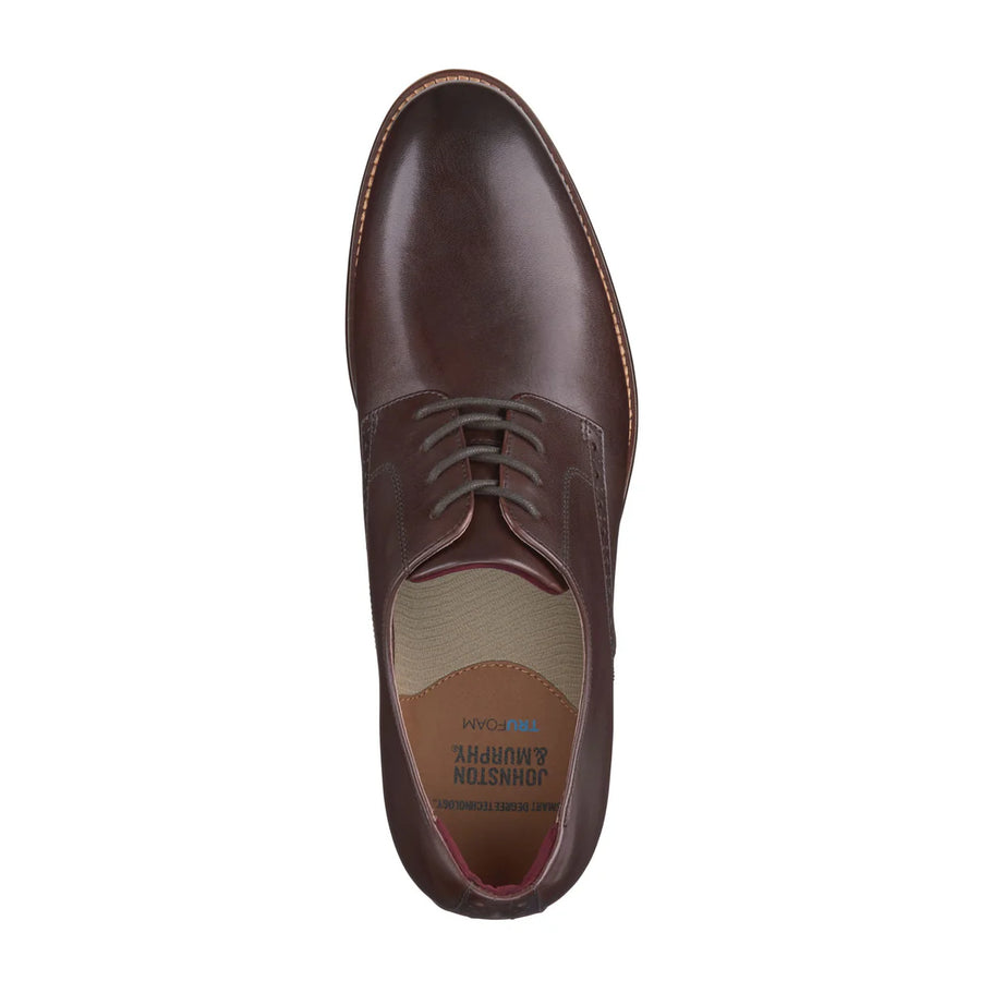 MEN'S JOHNSTON & MURPHY CONARD 2.0 PLAIN TOE | MAHOGANY FULL GRAIN