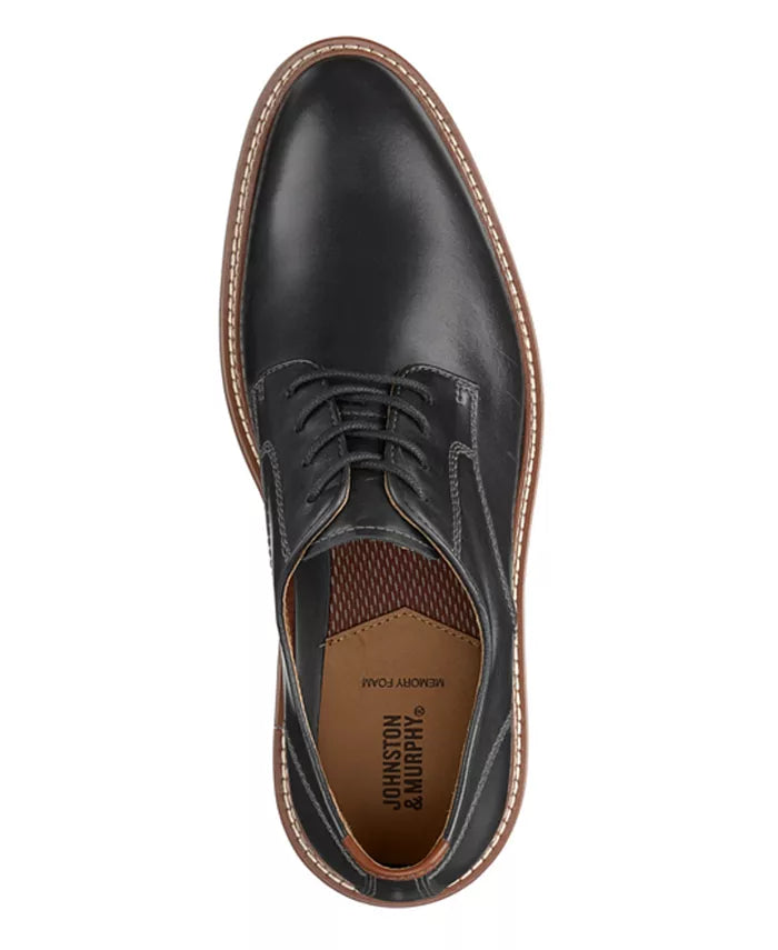 MEN'S JOHNSTON & MURPHY UPTON PLAIN TOE | BLACK