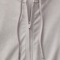 WOMEN'S FABLETICS CLOUD JERSEY FULL ZIP HOODIE | LIGHT SAND HEATHER