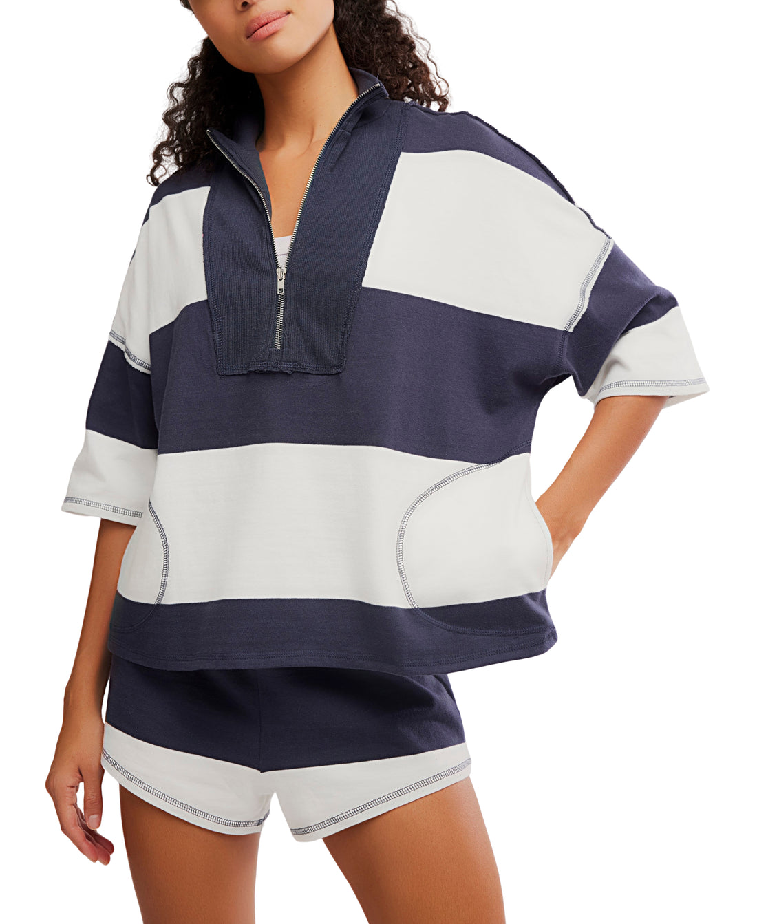 WOMEN'S FP MOVEMENT RETRO RUGBY SET | MIDNIGHT NAVY COMBO