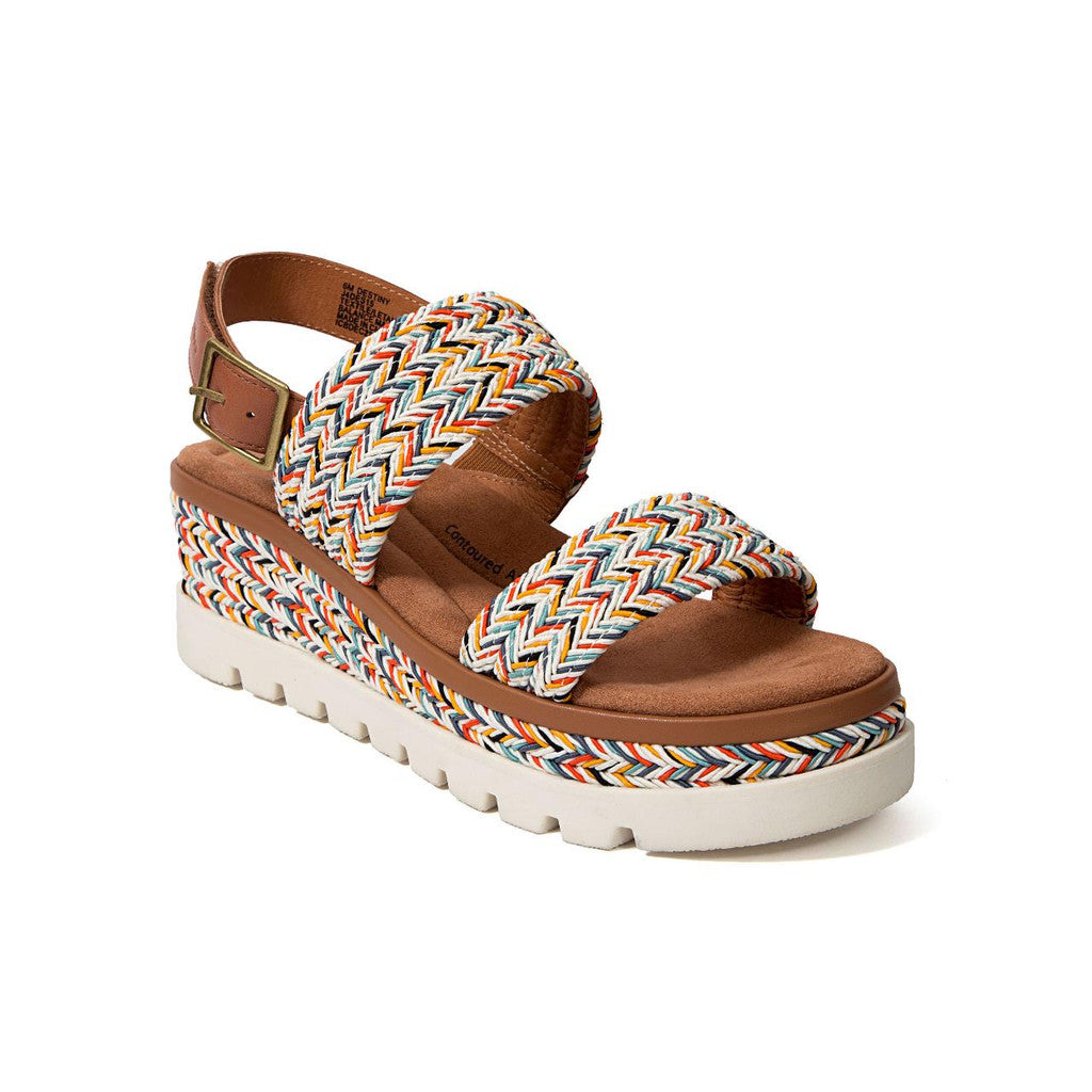 WOMEN'S JAMBU DESTINY SANDAL WEDGE | MULTI