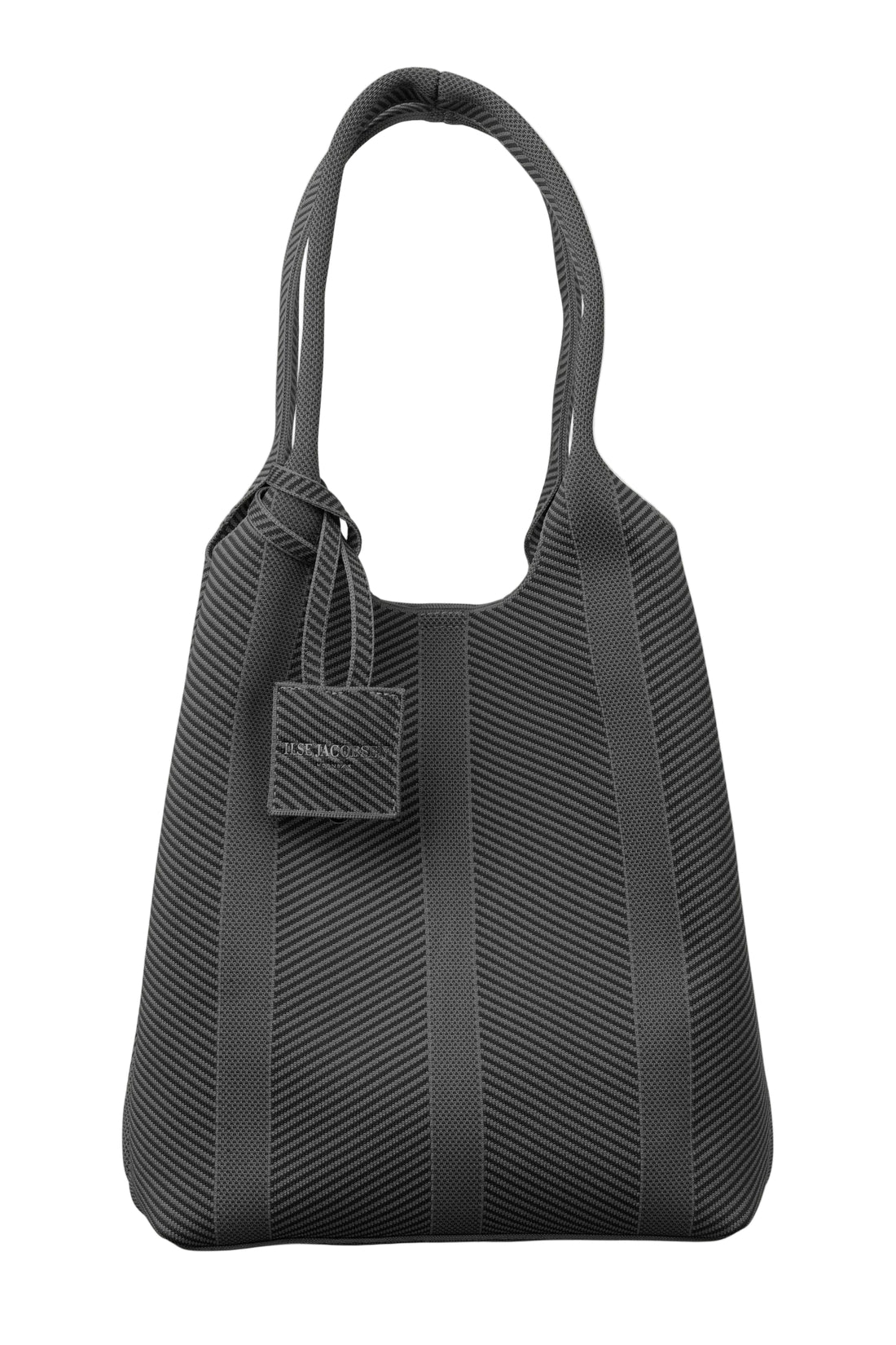 WOMEN'S ILSE JACOBSEN KNITTED BAG | BLACK | GUNMETAL