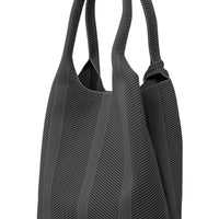 WOMEN'S ILSE JACOBSEN KNITTED BAG | BLACK | GUNMETAL