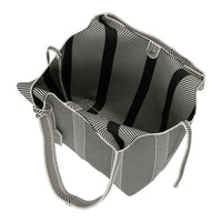 WOMEN'S ILSE JACOBSEN KNITTED BAG | MILK CREME BLACK