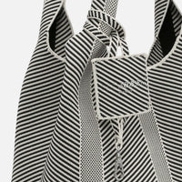 WOMEN'S ILSE JACOBSEN KNITTED BAG | MILK CREME BLACK