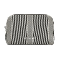 WOMEN'S ILSE JACOBSEN KNITTED MAKE UP BAG | MILK CREME BLACK