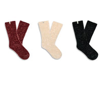 WOMEN'S UGG COZY LEDA SPARKLE SOCKS 3 PACK | CREAM / RUBIOUS / BLACK