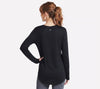 WOMEN'S SKECHERS GO DRI SWIFT LONG SLEEVE TUNIC CREW | BLACK