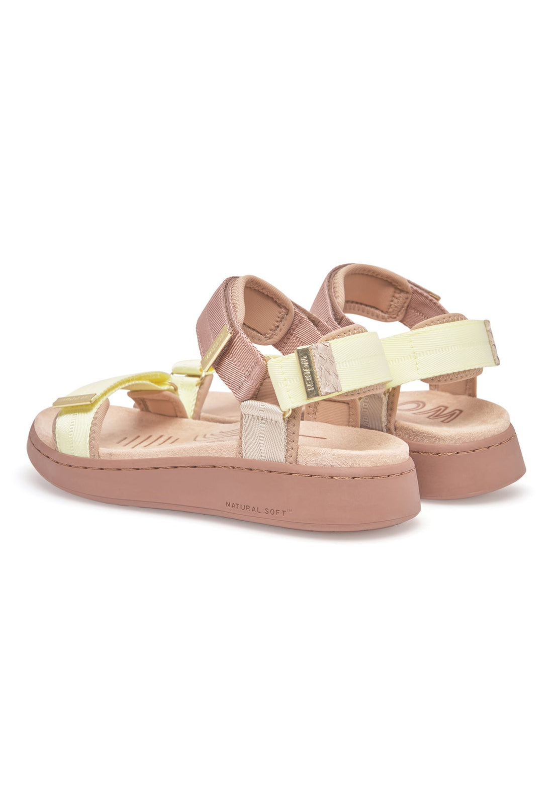 WOMEN'S WODEN LINE TRICOLOR SANDAL | TAUPE MULTI