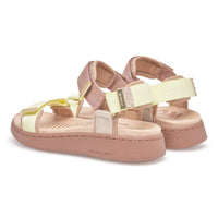 WOMEN'S WODEN LINE TRICOLOR SANDAL | TAUPE MULTI
