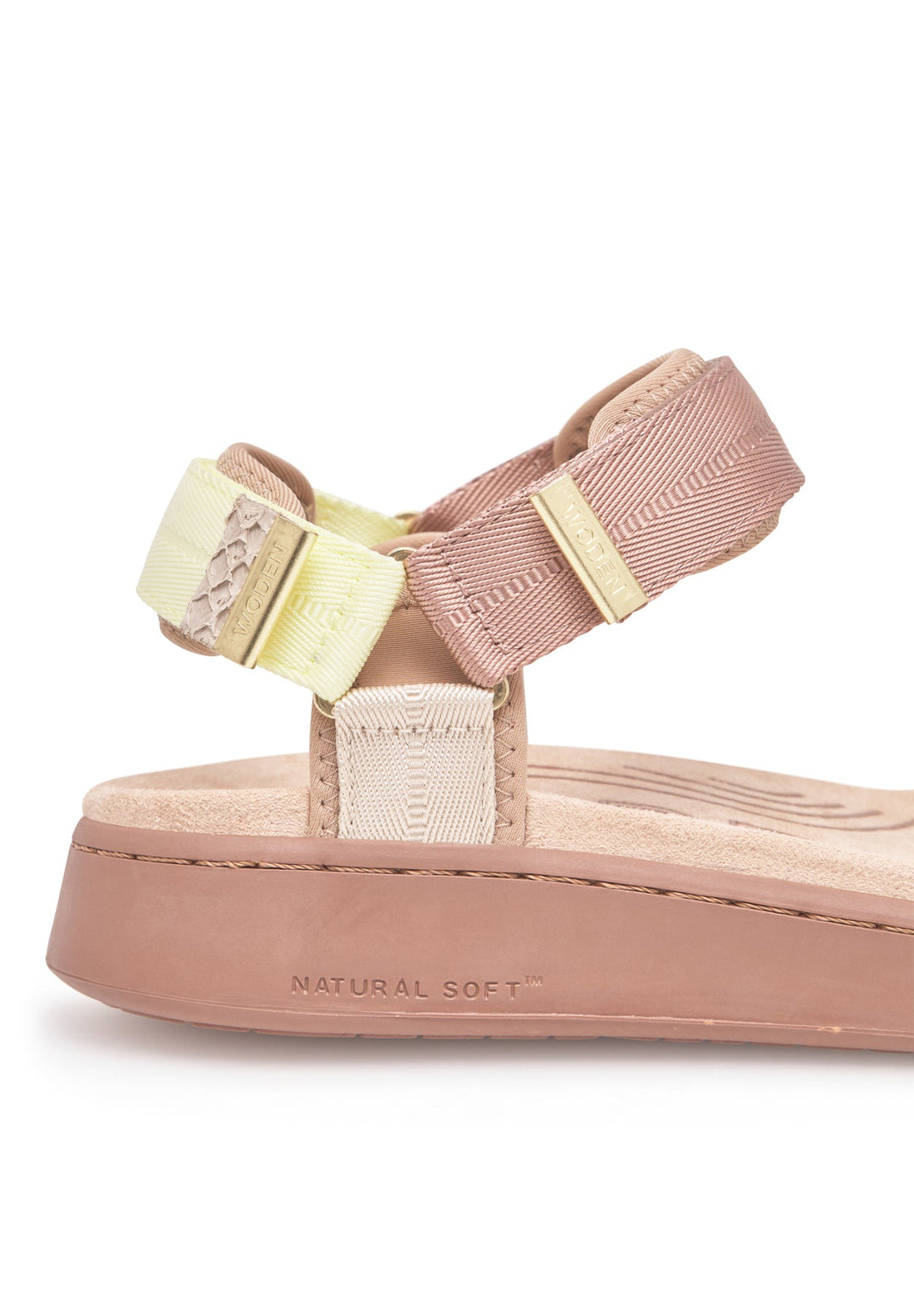 WOMEN'S WODEN LINE TRICOLOR SANDAL | TAUPE MULTI