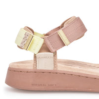 WOMEN'S WODEN LINE TRICOLOR SANDAL | TAUPE MULTI