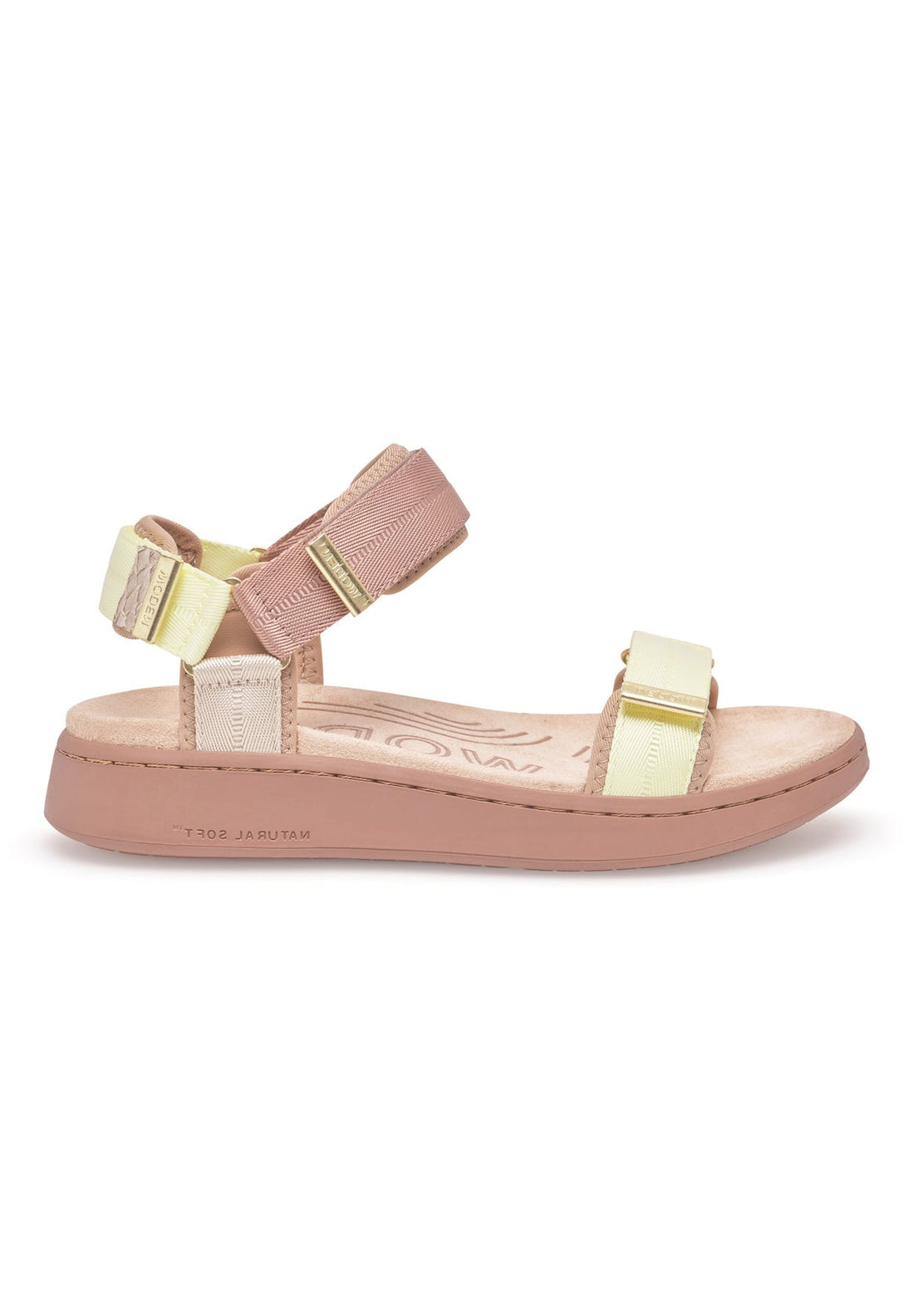 WOMEN'S WODEN LINE TRICOLOR SANDAL | TAUPE MULTI