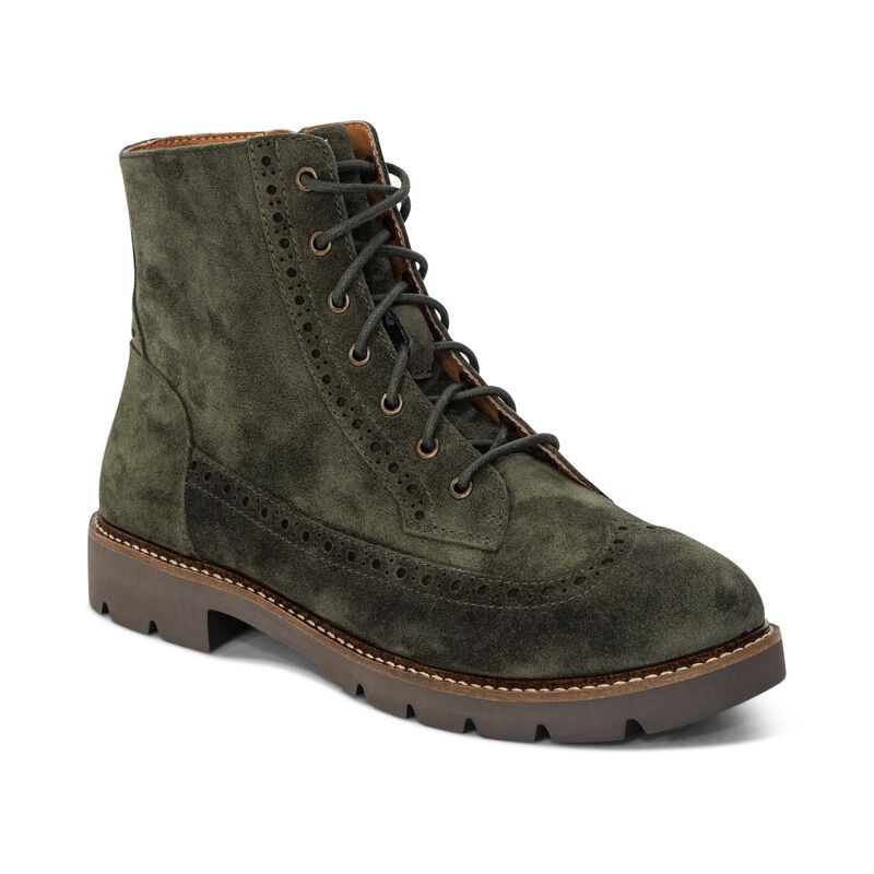 WOMEN'S AETREX MARGOT BOOT | DARK GREEN