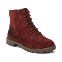 WOMEN'S AETREX MARGOT BOOT | DARK RED