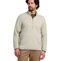 MEN'S FREE FLY DOWNVALLEY QUARTER ZIP | HEATHER SANDSTONE