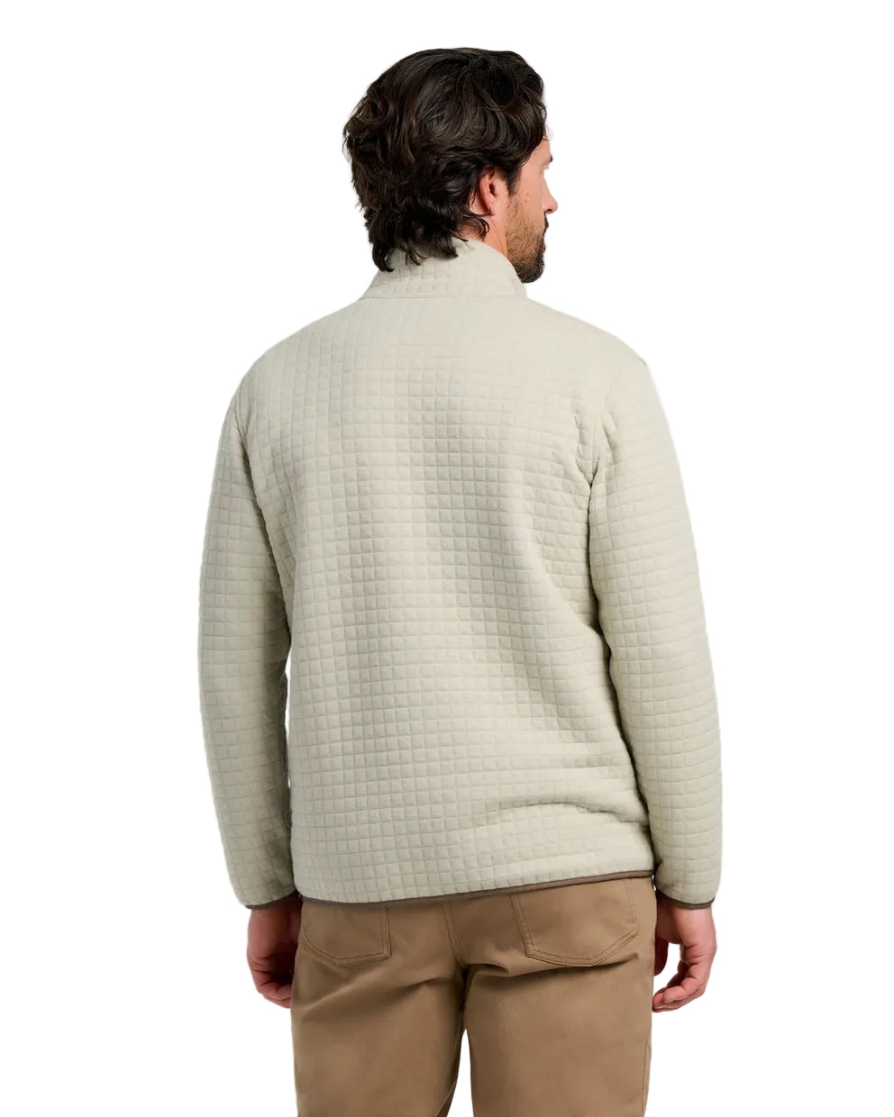 MEN'S FREE FLY DOWNVALLEY QUARTER ZIP | HEATHER SANDSTONE