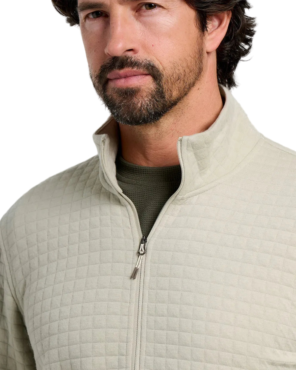 MEN'S FREE FLY DOWNVALLEY QUARTER ZIP | HEATHER SANDSTONE