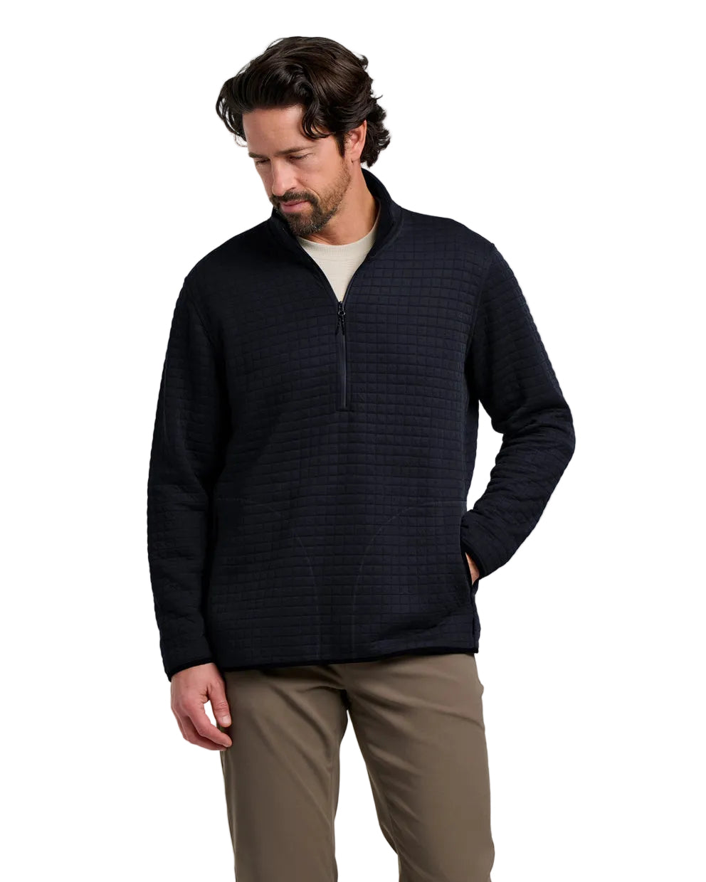 MEN'S FREE FLY DOWNVALLEY QUARTER ZIP | BLACK