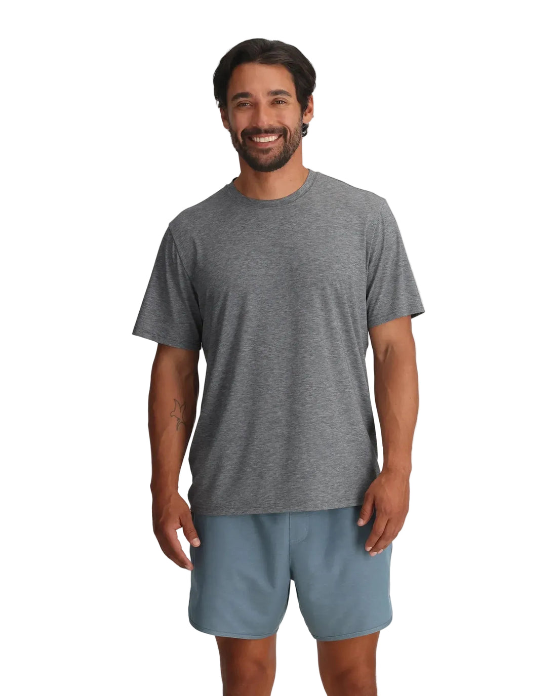 MEN'S FREE FLY ELEVATE LIGHTWEIGHT TEE | HEATHER GREY