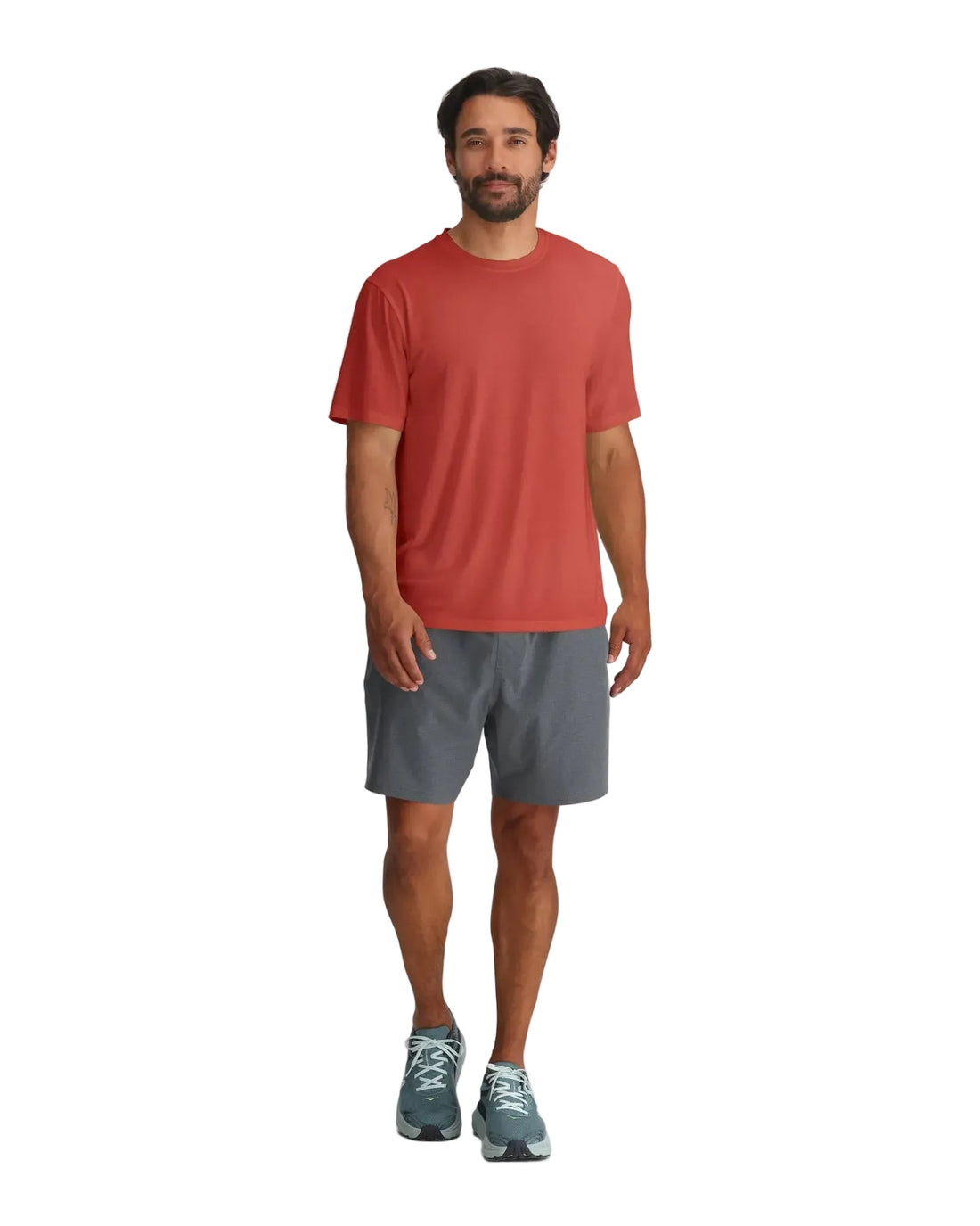 MEN'S FREE FLY ELEVATE LIGHTWEIGHT TEE | RED CLAY