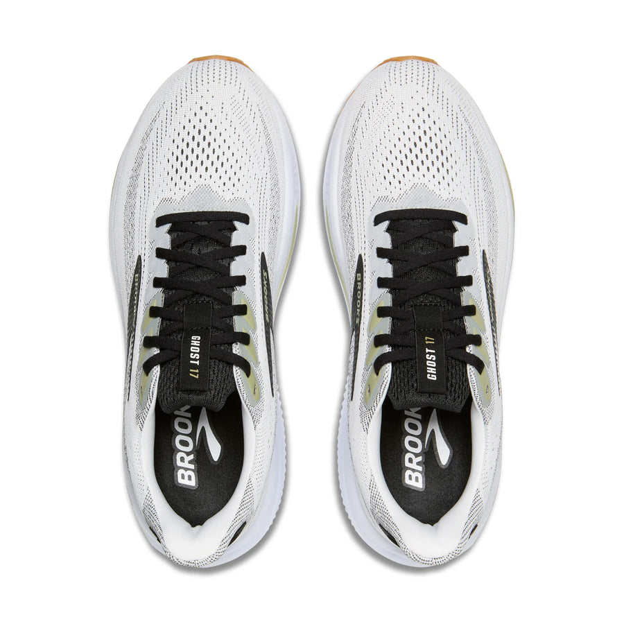 MEN'S BROOKS GHOST 17 | WHITE /  BLACK / TEA