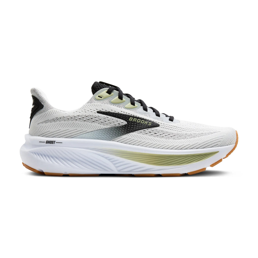 MEN'S BROOKS GHOST 17 | WHITE /  BLACK / TEA