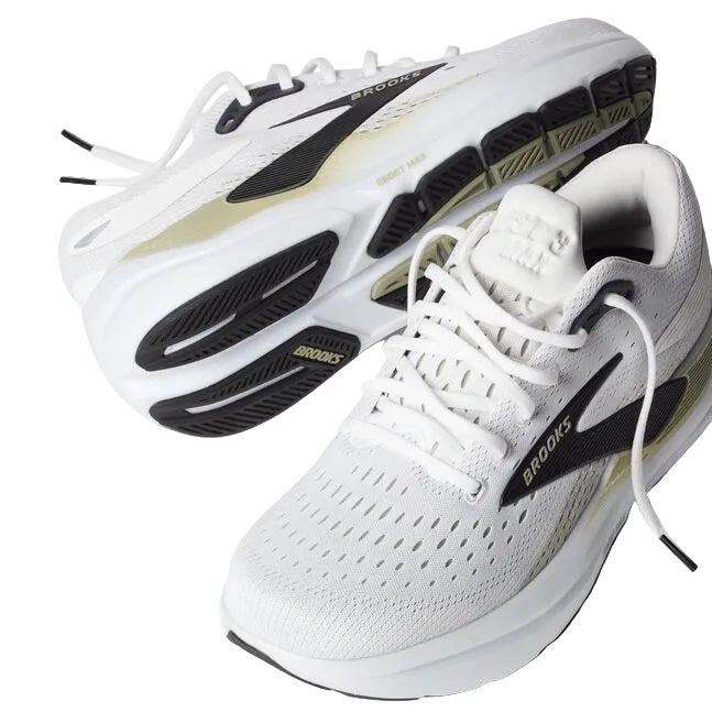 MEN'S BROOKS GHOST MAX 3 | BRIGHT WHITE / TEA BLACK