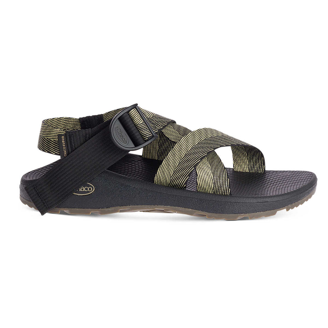 MEN'S CHACO MEGA Z / CLOUD WIDE-STRAP CUSHIONED SANDAL | ODDS BLACK