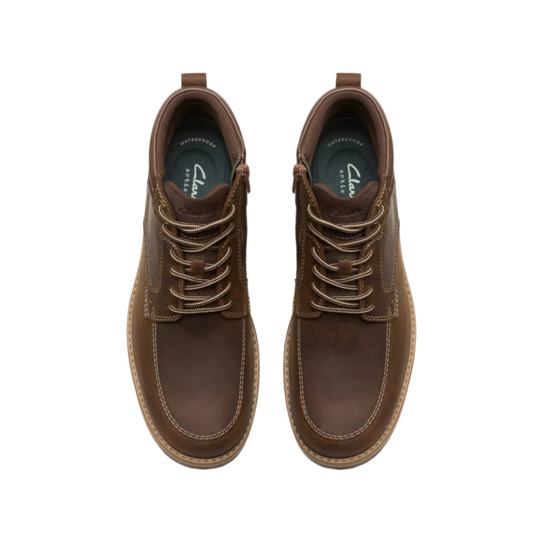 MEN'S CLARKS MORWELL ZIP | BEESWAX LEATHER