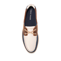 MEN'S COLE HAAN GRANDPRO WINDWARD BOAT SHOES | DARK SEQUOIA / NAVY BLAZER / IVORY