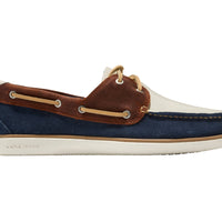MEN'S COLE HAAN GRANDPRO WINDWARD BOAT SHOES | DARK SEQUOIA / NAVY BLAZER / IVORY