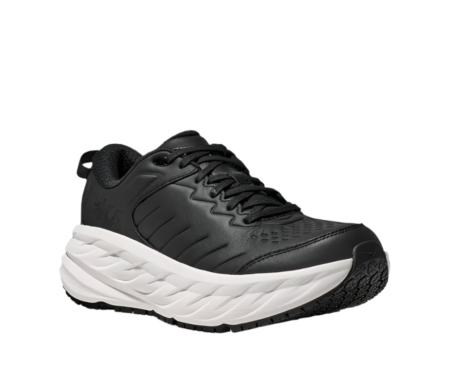 MEN'S HOKA BONDI SLIP RESISTANT | CARBON BLACK / WHITE