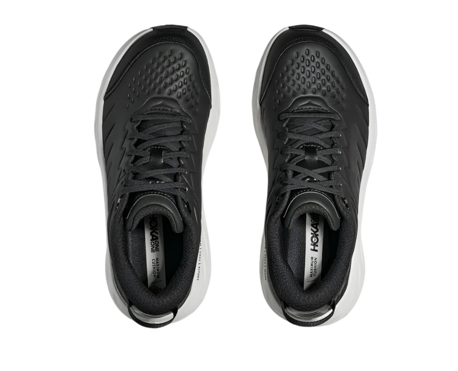 MEN'S HOKA BONDI SLIP RESISTANT | CARBON BLACK / WHITE