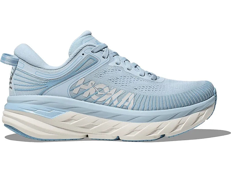 WOMEN'S HOKA BONDI 7 | ICE WATER / WHITE