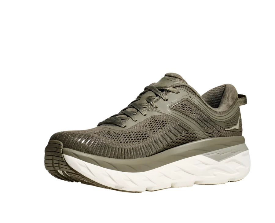 MEN'S HOKA BONDI 7 | OLIVE HAZE / WHITE