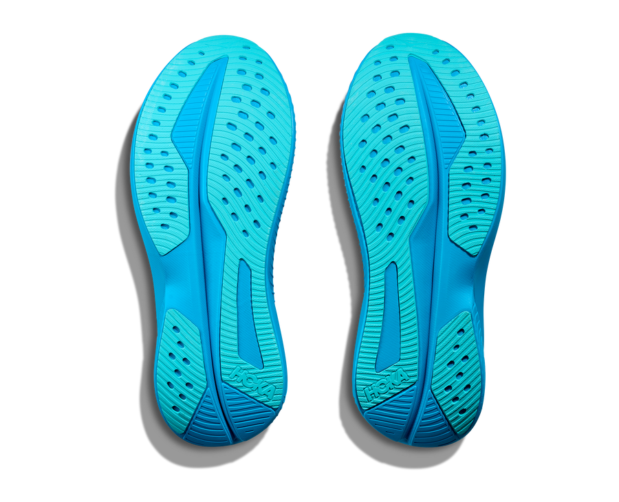 MEN'S HOKA MACH 6 | WHITE / SKYWARD BLUE