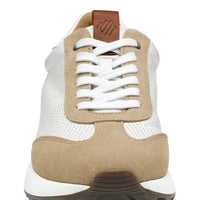 MEN'S JOHNSTON & MURPHY KINNON T-TOE | SAND SUEDE / WHITE FULL GRAIN