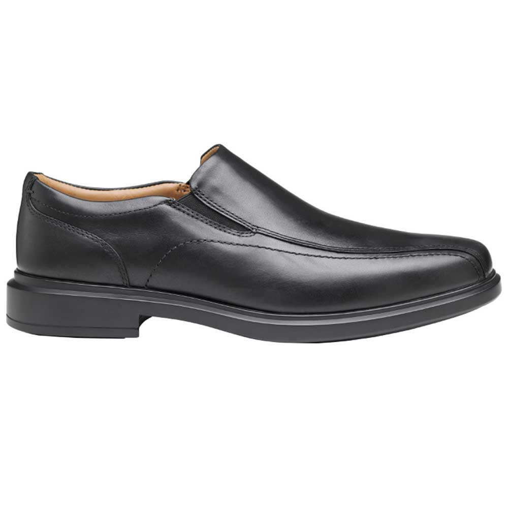 MEN'S JOHNSTON & MURPHY XC4 STANTON 2.0 RUNOFF SLIP-ON | BLACK FULL GRAIN