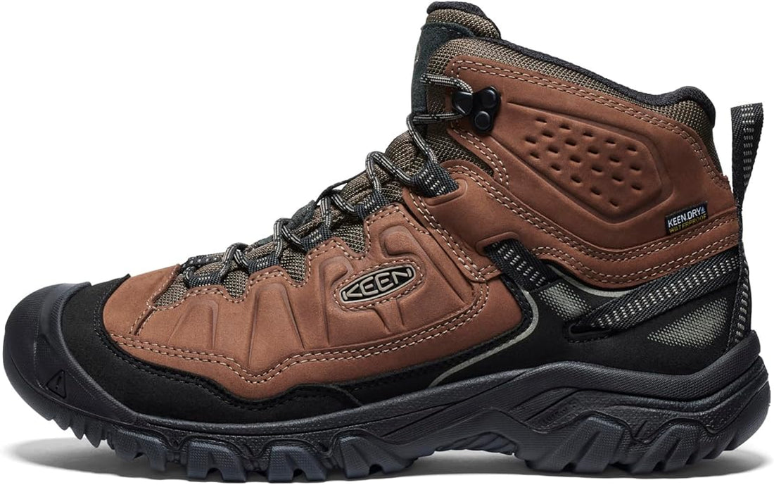 MEN'S KEEN TARGHEE IV WATERPROOF HIKING BOOT | BISON / BLACK