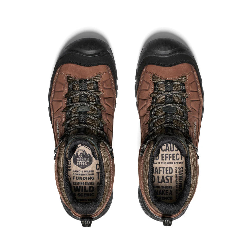 MEN'S KEEN TARGHEE IV WATERPROOF HIKING BOOT | BISON / BLACK