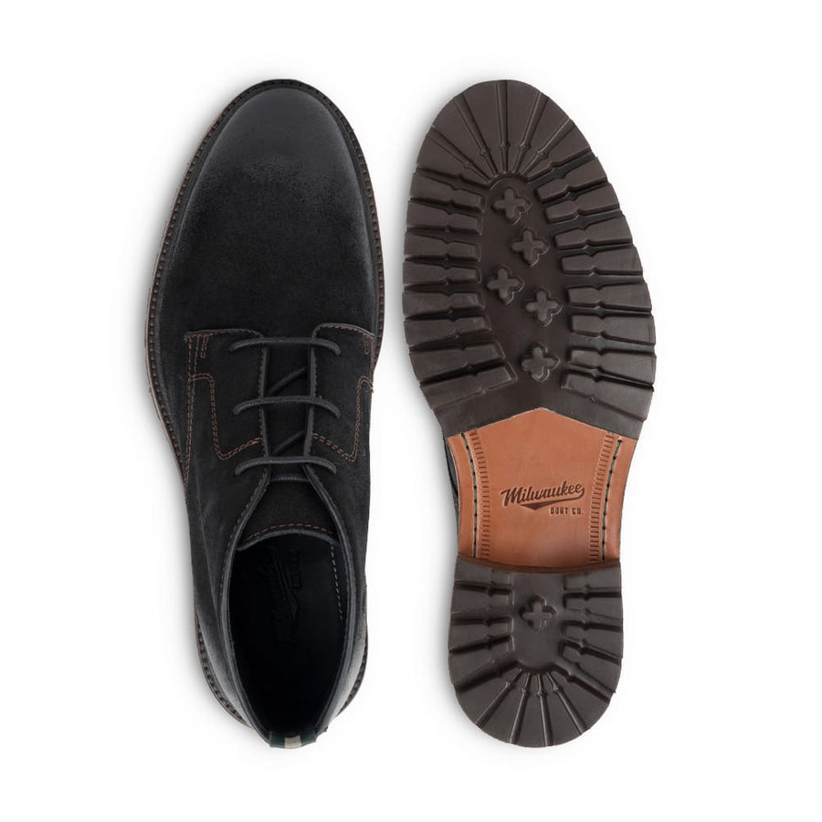 MEN'S MILWAUKEE BOOT CO. WHITNALL LUG SOLE CHUKKA | BLACK