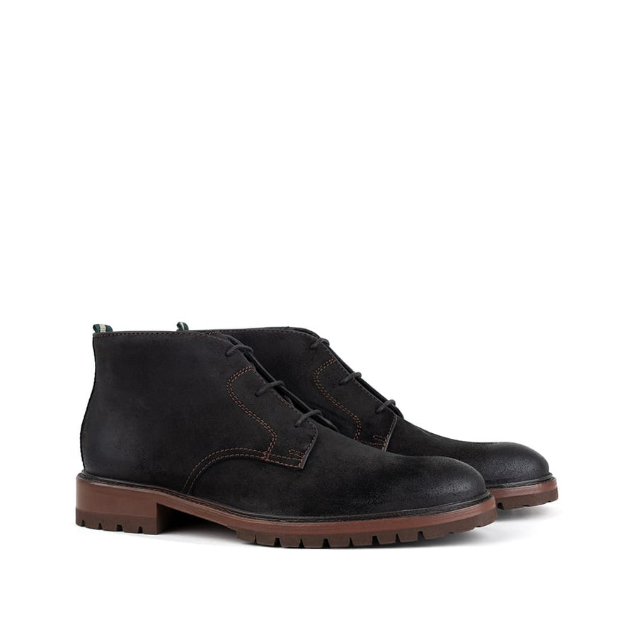 MEN'S MILWAUKEE BOOT CO. WHITNALL LUG SOLE CHUKKA | BLACK