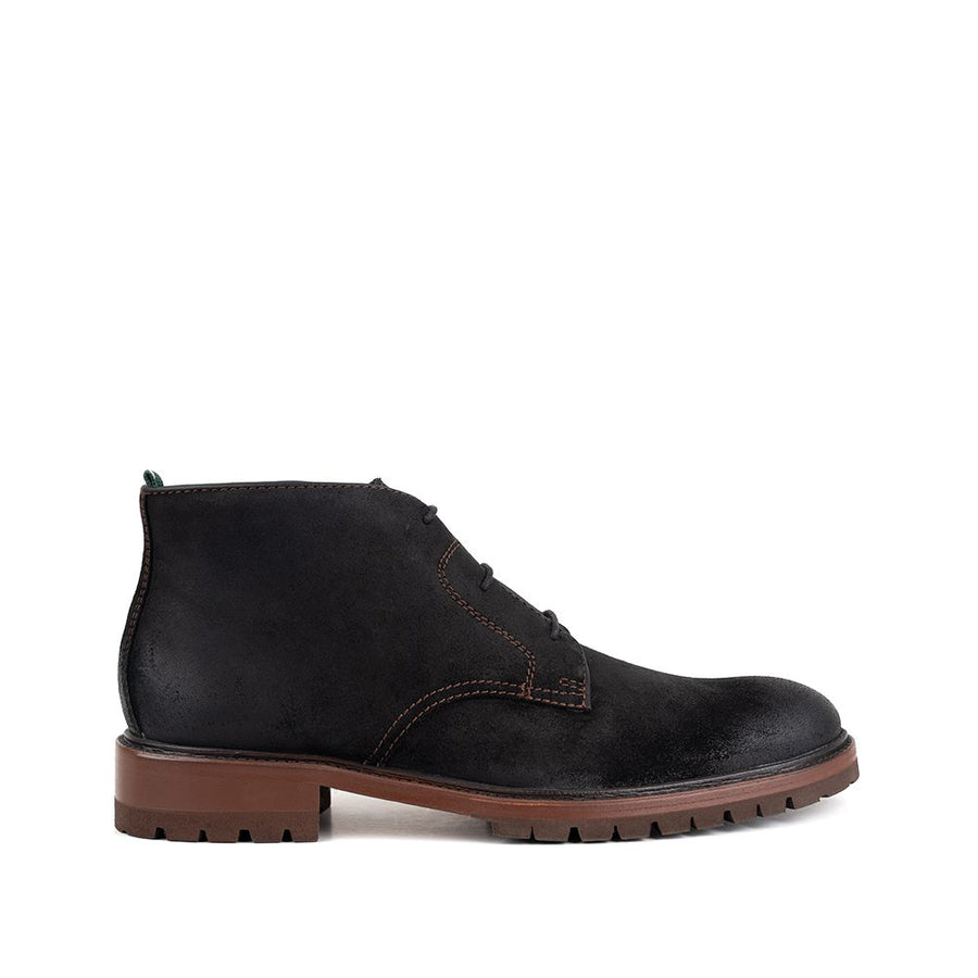 MEN'S MILWAUKEE BOOT CO. WHITNALL LUG SOLE CHUKKA | BLACK
