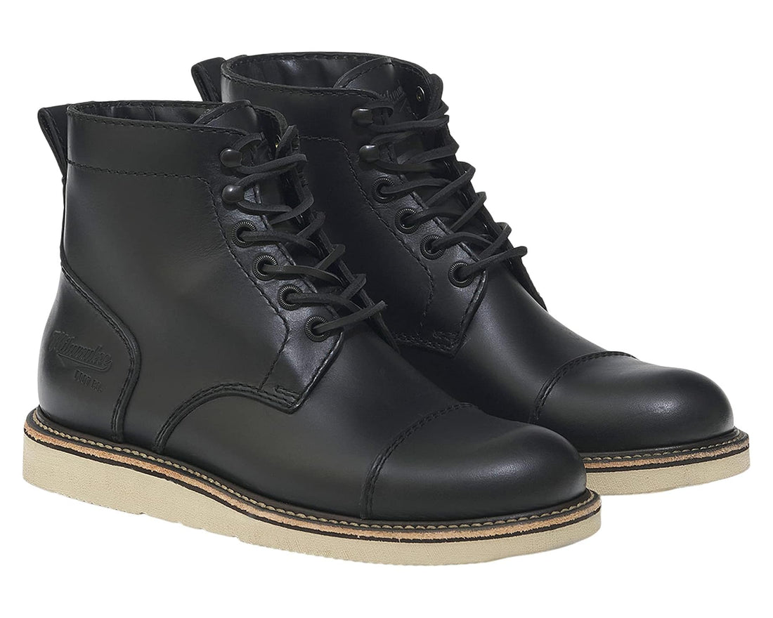 MEN'S MILWAUKEE BOOT CO. BRADY CAP TOE BOOT | BLACK