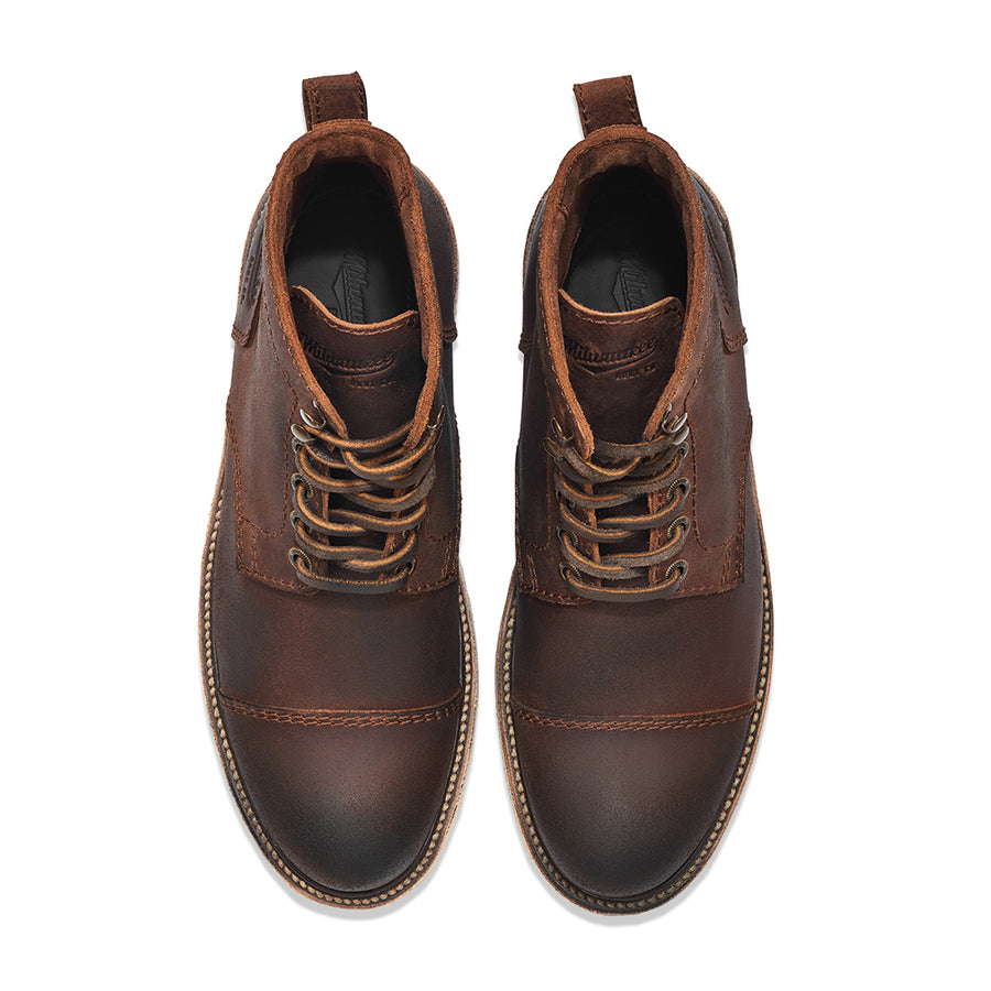 MEN'S MILWAUKEE BOOT CO. BRADY CAP TOE BOOT | GAUCHO